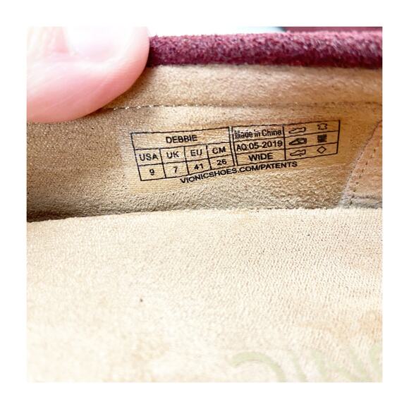 Vionic Red Suede Loafers - Picture 10 of 11